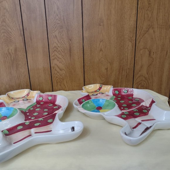 2 Large Chip & Dip Trays Beach Design Decor - Picture 9 of 10